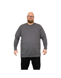 Alca Stylish 1-Pck M. Sweater O-Neck Castle Rock Grey 5XL