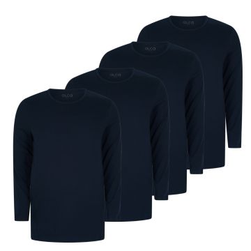 Alca Easy-Going 4-Pck Men Shirt Long Sleeve O-Neck Navy XXL
