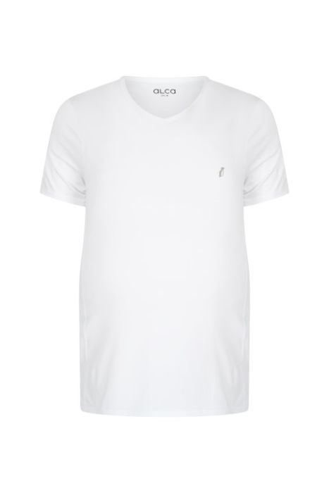 Alca Classic 2-pack T-shirt V-Hals Wit 6XL-B
