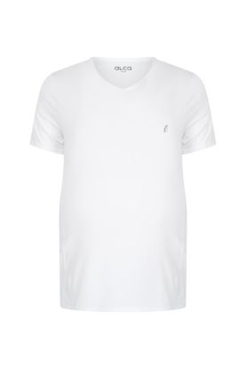 Alca Classic 2-pack T-shirt V-Hals Wit 3XL-B