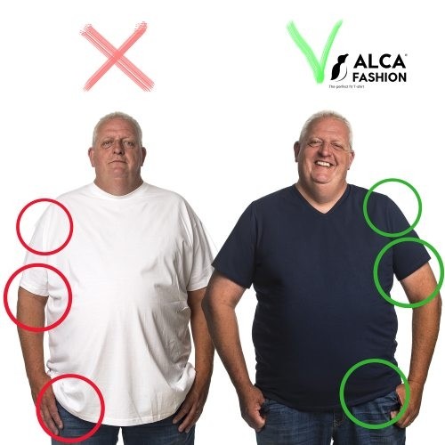 5XL T-shirt before and after